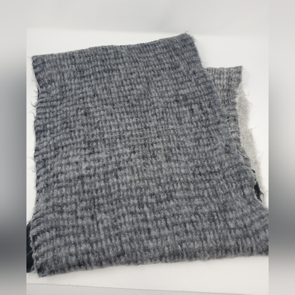 STEVE MADDEN OVERSIZE INFINITY SCARF MIXED PRINT BLACK CHARCOAL GREY WOMEN OS - Picture 10 of 12